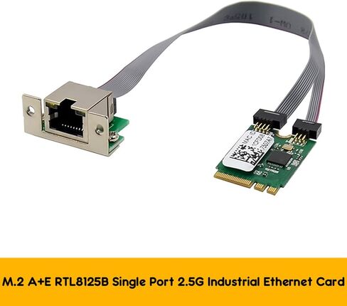 M.2 A + E مفتاح 2.5G إيثرنت بطاقة الشبكة المحلية RTL8125B بطاقة شبكة التحكم الصناعية PCI Express محول الشبكة in Kuwait