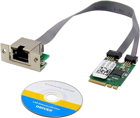 M.2 A + E مفتاح 2.5G إيثرنت بطاقة الشبكة المحلية RTL8125B بطاقة شبكة التحكم الصناعية PCI Express محول الشبكة in Kuwait