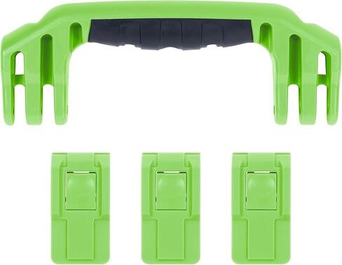 طقم مقبض ومزلاج بديل Pelican 1555 من ColorCase - أسود - مزلاج المقبض وزر الضغط in Kuwait