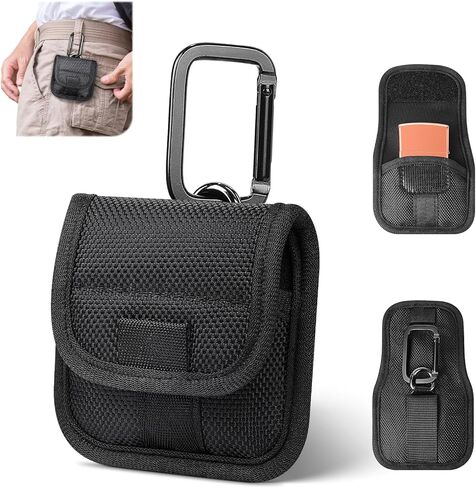 Likesing Lighter Pouch with Scuba Knitting Liner, Nylon Tactical Anti-Scratch Lighter Holder Small Pouch with Belt Loop ＆ Square Clip for Ear Bud Case Pouches in Kuwait