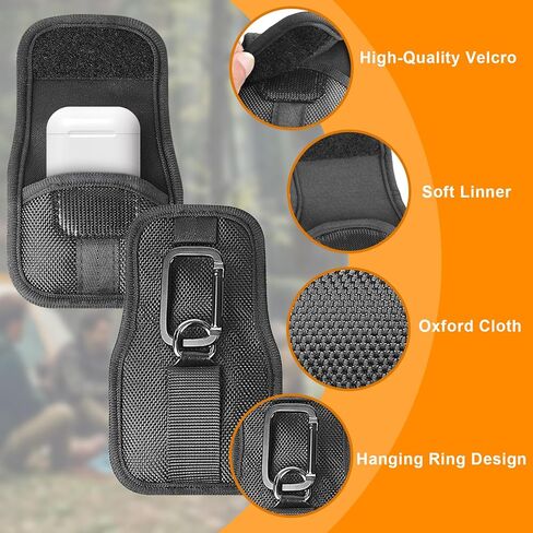 Likesing Lighter Pouch with Scuba Knitting Liner, Nylon Tactical Anti-Scratch Lighter Holder Small Pouch with Belt Loop ＆ Square Clip for Ear Bud Case Pouches in Kuwait