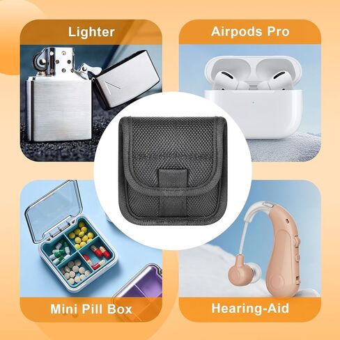 Likesing Lighter Pouch with Scuba Knitting Liner, Nylon Tactical Anti-Scratch Lighter Holder Small Pouch with Belt Loop ＆ Square Clip for Ear Bud Case Pouches in Kuwait