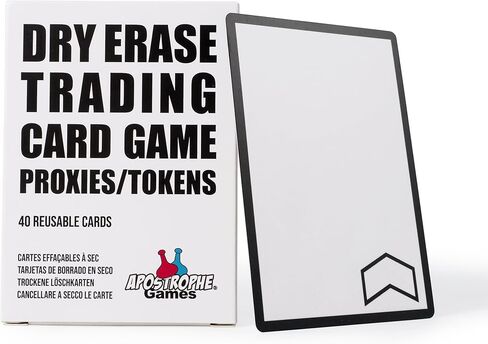 بطاقات لعب فارغة قابلة لإعادة الاستخدام من Apostrove Games مع صندوق، حجم البوكر - 2.5 بوصة × 3.5 بوصة، 180 بطاقة فارغة قابلة لإعادة الاستخدام، وبطاقات فلاش، وبطاقات ألعاب اللوحة وبطاقات الملاحظات in Kuwait