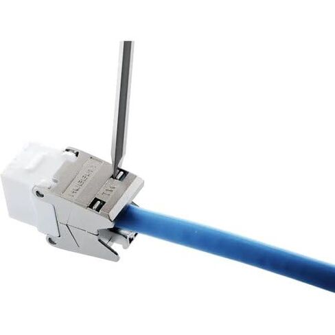 مقبس HJU6AW CAT6A مع نهاية قفل كوبرا، أبيض in Kuwait