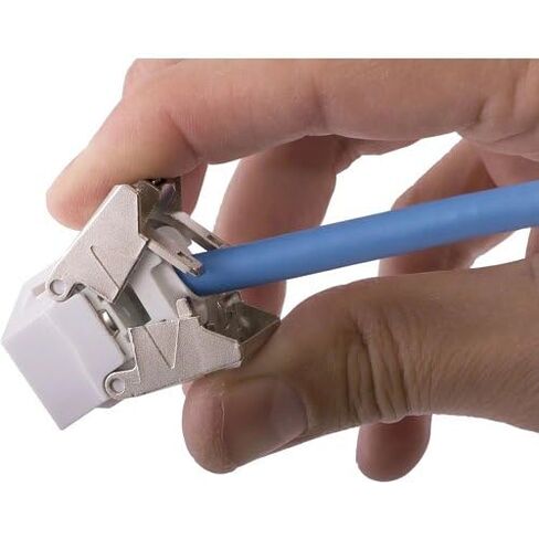 مقبس HJU6AW CAT6A مع نهاية قفل كوبرا، أبيض in Kuwait
