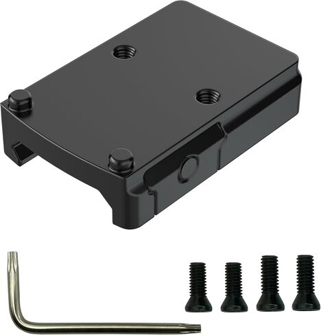 مايكرو ريد دوت جبل RMR Picatinny Mount Reflex Sight Optics لوحة محول منخفضة البروفيل متوافقة مع آثار أقدام التركيب RMR/SRO/407C/507C/508T in Kuwait