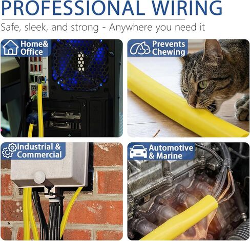 Silicone Cable Cord Cover Protector, Flexible Wire Loom Tubing Cable Sleeve Cover Organizer for Protect Pet from Chewing – Cable Cord Insulation Protection in Kuwait