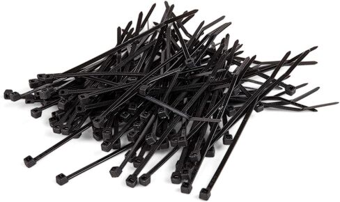 STEREN 4 Inch/Cable Ties/Zip Ties Heavy Duty Industrial Multi-Purpose, Long Durable, 18 pounds Tesnile Strenght Self Locking, Quality Cable Ties (100 Piece), 8", Black (400-804BK) in Kuwait