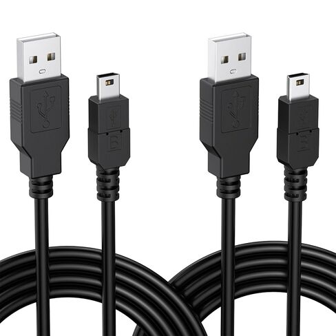 كابل USB صغير من Tobfit لوحدة تحكم PS3، سلك شحن بيانات بطول 6 أقدام لجهاز PlayStation 3/PS Move، آلة حاسبة TI-84 Plus CE، كاميرا رقمية in Kuwait