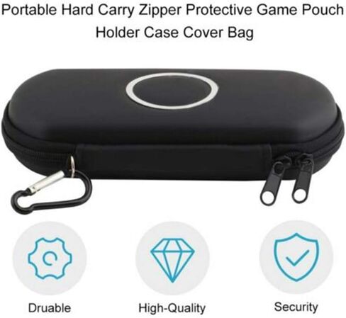 Case Pouch Carry Bag Portect Holder,Durable Portable Game Players for PSP 1000/2000/3000 Hard Games Accessories(Black) in Kuwait