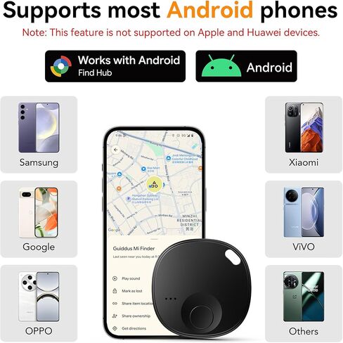 علامات تعقب Android، 2026 علامات ذكية جديدة - 4 حزم Android، علامة تتبع بلوتوث متوافقة مع تطبيق Google Find Hub، مكتشف المفاتيح ومحدد موقع العناصر للمفاتيح والأمتعة والمحفظة in Kuwait