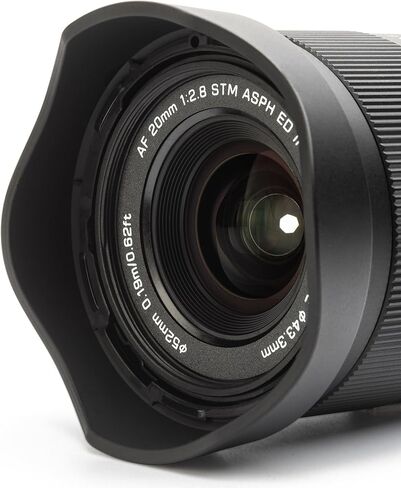 Bundle of Viltrox 20mm f2.8 e Mount Lens and 52mm MC UV Filter，AF20/2.8 FE Lens for Sony in Kuwait