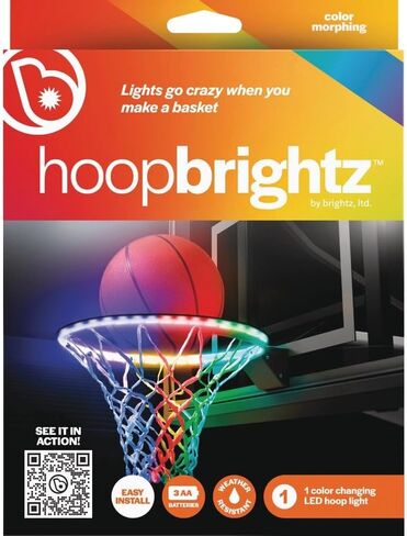 Brightz HoopBrightz LED Basketball Hoop Light - 2024's Must-Have for Basketball Lovers - Score and Celebrate with Motion Magic - Color Changing Fun Every Time You Score! - Fun Gift for Boys & Girls in Saudi Arabia