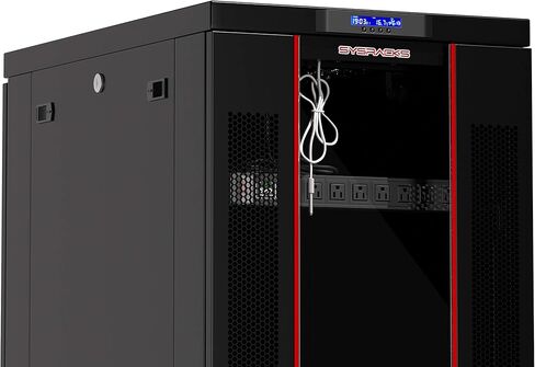 Sysracks 32U رف الخادم قفل خزانة الخادم رف الشبكة Av مجلس الوزراء الصوت رف الأمن مجلس الوزراء شاشة LCD ترموستات عجلات الرف 4 مراوح Powerbar 39 بوصة عميق in Kuwait