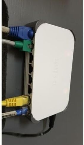 حامل SplashNColor أسفل المكتب متوافق مع D-Link - حامل جهاز موفر للمساحة | دعامة سفلية للجدار أو الطاولة | التحكم في الكابلات النظيفة لإعدادات المكتب in Kuwait
