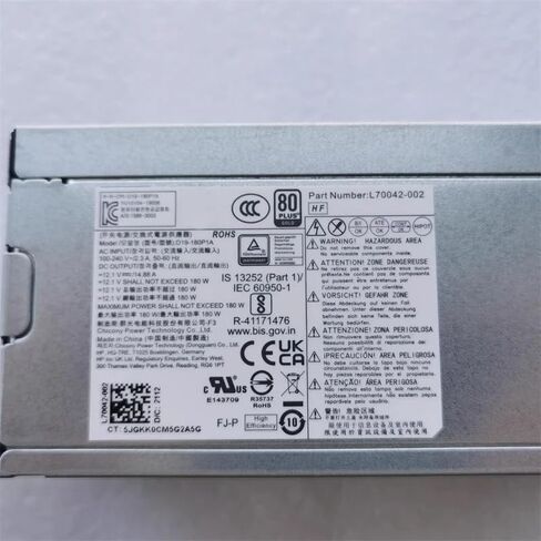 PSU الأصلي لـ HP 280 Pro G3 MT 180 واط مصدر الطاقة L70042-002 L70042-004 PCK017 D19-180P1A in Kuwait