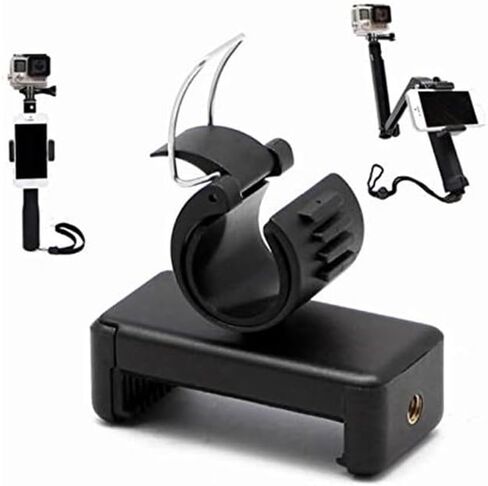 2 حزمة عصا سيلفي جبل حامل الهاتف كليب المشبك القطب جبل الهاتف ل Gopro تمديد القطب عصا سيلفي Monopod المحمولة Vlog مقبض قبضة كاميرا العمل تلسكوبي ترايبود التحكم في الشاشة الثانية in Kuwait