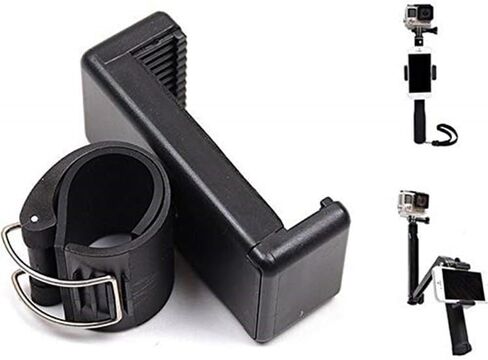 2 حزمة عصا سيلفي جبل حامل الهاتف كليب المشبك القطب جبل الهاتف ل Gopro تمديد القطب عصا سيلفي Monopod المحمولة Vlog مقبض قبضة كاميرا العمل تلسكوبي ترايبود التحكم في الشاشة الثانية in Kuwait