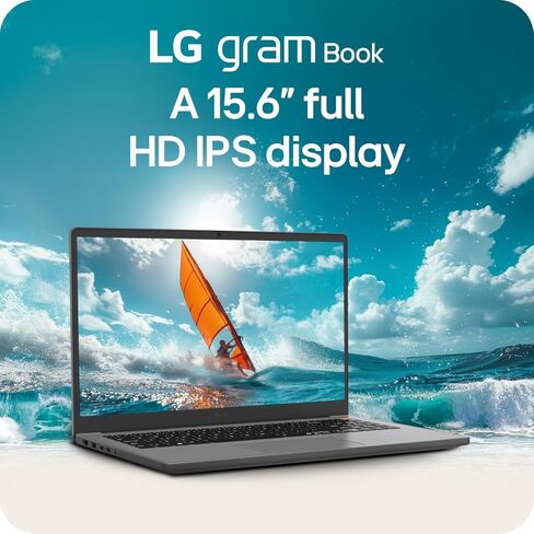 LG gram Book 15-inch Lightweight Laptop Computer, Intel Core i5-1334U Processor, Windows 11 Home, 8GB RAM, 256GB SSD - Titan Silver in Kuwait