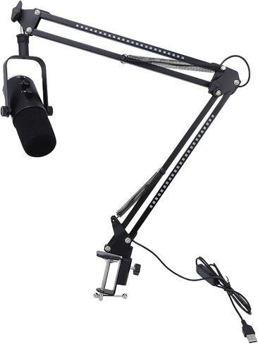 SUNGOOYUE Gaming Microphone, RGB Dynamic PC Mic with XLR USB C Dual Interface for Streaming Podcasting Recording, Built in Mute Switch 3 5mm Headphone Jack (White) in Kuwait