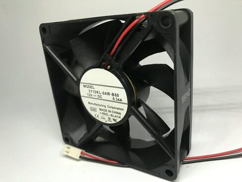 3110KL-04W-B60 8025 2-Wire DC12V 0.26A 3.12W 80x80x25mm 8cm Inverter Cooling Fan in Kuwait