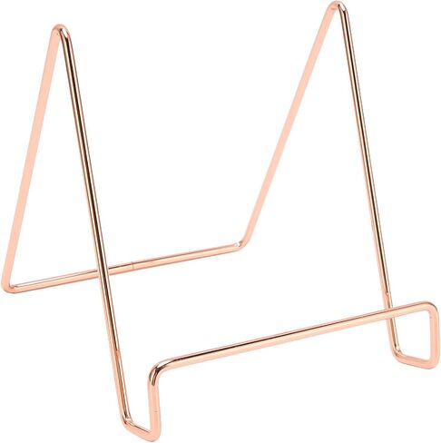 Jeanoko Metal Plate Stands Durable Plating Iron Holder for Tablet PCs Fallproof Picture Display Stand for Home Office Cafe 5.9 X 5.4 X .1in (Gold) in Kuwait