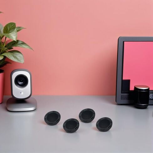 TEHAUX 4 قطع من السيليكون الأسود للكمبيوتر المحمول وسادة تبريد حامل مضاد للانزلاق لجهاز الكمبيوتر المحمول لدعم الكمبيوتر المحمول وتبديد الحرارة in Kuwait