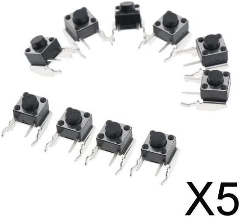 CALANDIS™ 5x10Piece LB RB زر ممتص الصدمات لمفتاح اللمس 360 وحدة تحكم واحدة أسود | ألعاب الفيديو ووحدات التحكم | ملحقات ألعاب الفيديو | وحدات التحكم والمرفقات in Kuwait