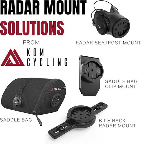KOM Cycling Saddle Rail Mount for Cycling Radars Compatible with Garmin Varia and Wahoo Trackr (Saddle Rail) in Saudi Arabia