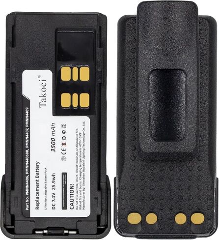 3500mAh 5-Pack PMNN4409AR Two-Way Radio Battery Replacement for XPR7350 XPR7580 XPR7550 XPR3300 APX4000 APX1000 XPR3300 XPR3500 XPR7550 XPR7580 XPR7350 DP4400 PMNN4448 in Kuwait