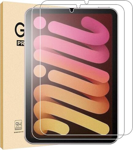 عبوتان من واقي الشاشة الزجاجي غير اللامع مصمم لجهاز iPad Mini A17Pro 2024 وiPad Mini 6 2021 8.3 بوصة، مضاد للوهج/سهل التركيب/ناعم كالحرير، زجاج مقسى لجهاز iPad Mini 7/6th Generation in Kuwait