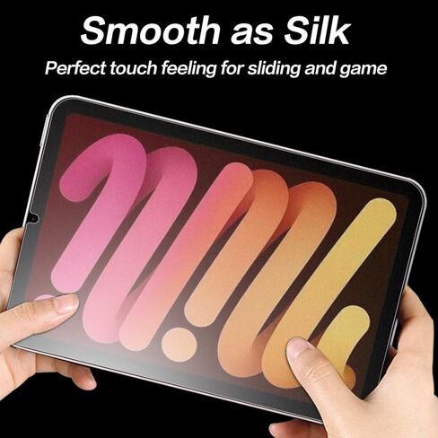 عبوتان من واقي الشاشة الزجاجي غير اللامع مصمم لجهاز iPad Mini A17Pro 2024 وiPad Mini 6 2021 8.3 بوصة، مضاد للوهج/سهل التركيب/ناعم كالحرير، زجاج مقسى لجهاز iPad Mini 7/6th Generation in Kuwait