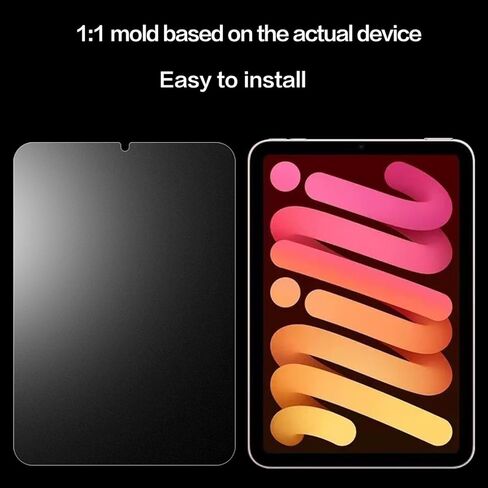 عبوتان من واقي الشاشة الزجاجي غير اللامع مصمم لجهاز iPad Mini A17Pro 2024 وiPad Mini 6 2021 8.3 بوصة، مضاد للوهج/سهل التركيب/ناعم كالحرير، زجاج مقسى لجهاز iPad Mini 7/6th Generation in Kuwait