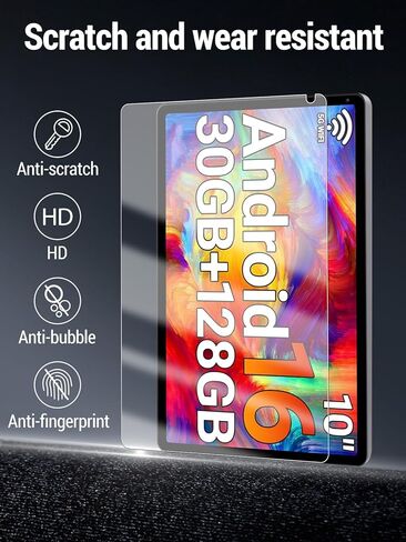 واقي شاشة لجهاز URAO X109 (10 بوصة) Android 16 اللوحي، زجاج مقسى 9 ساعات، مقاوم للسقوط، مقاوم للخدش، خالي من الفقاعات، عبوتان. in Kuwait