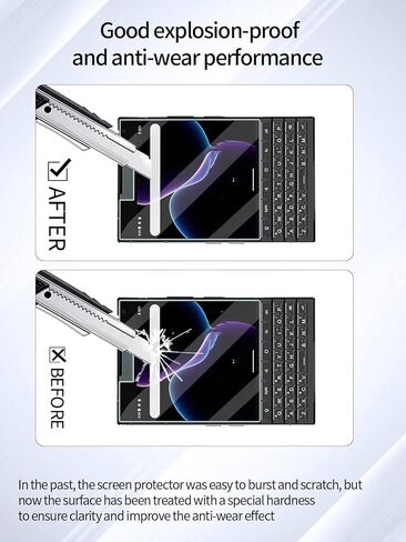 واقي شاشة لـ Unihertz Titan 2، طبقة نانو مقاومة للخدش عالية الدقة من UYRUREL، شفاف عالي الدقة، خالٍ من الفقاعات مع مجموعة تركيب سهلة، 2 واقي شاشة أمامي + 2 واقي شاشة خلفي. in Kuwait