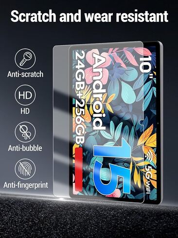 واقي شاشة لجهاز Suicoey T901 (10 بوصة) Android 15 Tablet، زجاج مقسى 9H، مقاوم للسقوط، مقاوم للخدش، خالي من الفقاعات، عبوتان. in Kuwait