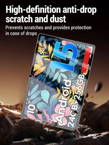 واقي شاشة لجهاز Suicoey T901 (10 بوصة) Android 15 Tablet، زجاج مقسى 9H، مقاوم للسقوط، مقاوم للخدش، خالي من الفقاعات، عبوتان. in Kuwait