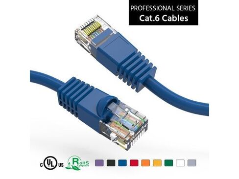 كابل تمهيد شبكة إيثرنت Cat6 UTP - أزرق - كابل تصحيح Cat 6 المحسن 24AWG RJ45 (2 قدم) in Kuwait