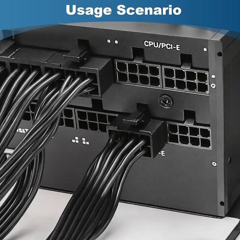 كابل PCIE لـ Corsair، كابل طاقة ذكر PSU 8 Pin مقاس 25 بوصة إلى 6+2 Pin GPU ذكر لـ Thermaltake، كابل GPU لـ Corsair Type 3 وType 4 ARESGAME وحدات إمداد الطاقة، وليس لـ EVGA PSU in Kuwait