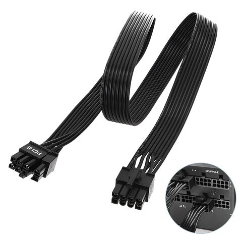كابل PCIE لـ Corsair، كابل طاقة ذكر PSU 8 Pin مقاس 25 بوصة إلى 6+2 Pin GPU ذكر لـ Thermaltake، كابل GPU لـ Corsair Type 3 وType 4 ARESGAME وحدات إمداد الطاقة، وليس لـ EVGA PSU in Kuwait