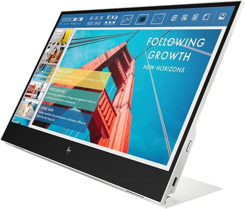 شاشة HP 14 بوصة FHD IPS المحمولة مع وقت استجابة 5 مللي ثانية، مضادة للتوهج، خالية من الوميض، سطوع 400 شمعة في المتر المربع، USB-C وموسع منفذ USB Dockztorm، لون فضي، عبوتان in Kuwait