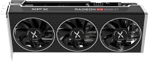 XFX Speedster MERC308 Radeon RX 6600 XT Black Gaming Graphics Card with 8GB GDDR6 HDMI 3xDP, AMD RDNA 2 RX-66XT8TBDQ (Renewed) in Kuwait