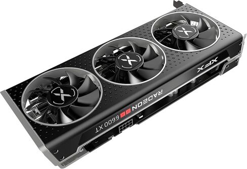 XFX Speedster MERC308 Radeon RX 6600 XT Black Gaming Graphics Card with 8GB GDDR6 HDMI 3xDP, AMD RDNA 2 RX-66XT8TBDQ (Renewed) in Kuwait