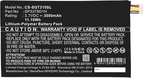 ALLC Replacement Battery for Samsung AAaD415JS/7-B,SP3379D1H,PN:AAaD415JS/7-B,SP3379D1H,3000mAh in Kuwait