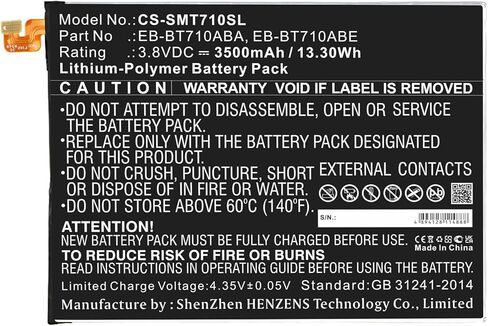 ALLC بطارية بديلة لأجهزة سامسونج EB-BT710ABA/EB-BT710ABE/GH43-04449A، PN:EB-BT710ABA/EB-BT710ABE/GH43-04449A، 3500 مللي أمبير في الساعة in Kuwait