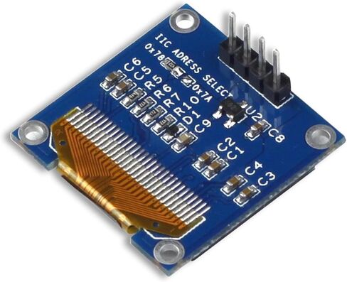 0.96 Inch OLED Module 12864 128x64 Yellow Blue SSD1306 Driver I2C Serial Self-Luminous Display Board for Arduino Raspberry Pi Pico in Kuwait