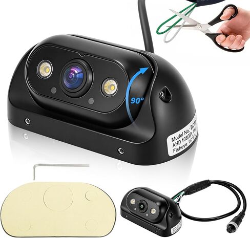 AHD 1080P Large & Heavy Vehicle Rear Front View Backup Camera with Switchable Video Format Waterproof for RV Vans Truck Pickup Trailer Night Vision 170°Wide Angle with Metal Housin in Kuwait