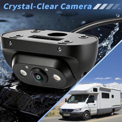 AHD 1080P Large & Heavy Vehicle Rear Front View Backup Camera with Switchable Video Format Waterproof for RV Vans Truck Pickup Trailer Night Vision 170°Wide Angle with Metal Housin in Kuwait