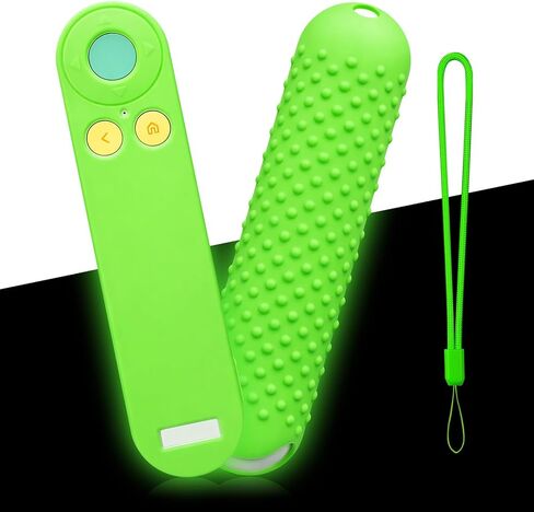 Glow Green Remote Cover for Nex Playground Game System Remote, Glowing in the Dark, Silicone Case with Lanyard for TV Games, GITD! in Kuwait
