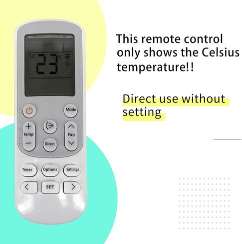 Replacement Remote Control for Samsung DB93-15169G AJ007JNADCH AJ007JNADCH/AA AJ009JNADCH AJ009JNADCH/AA AJ012JNADCH AJ012JNADCH/AA AJ018JNADCH AJ018JNADCH/AA AJ024JNADCH AC Air Conditioner in Kuwait